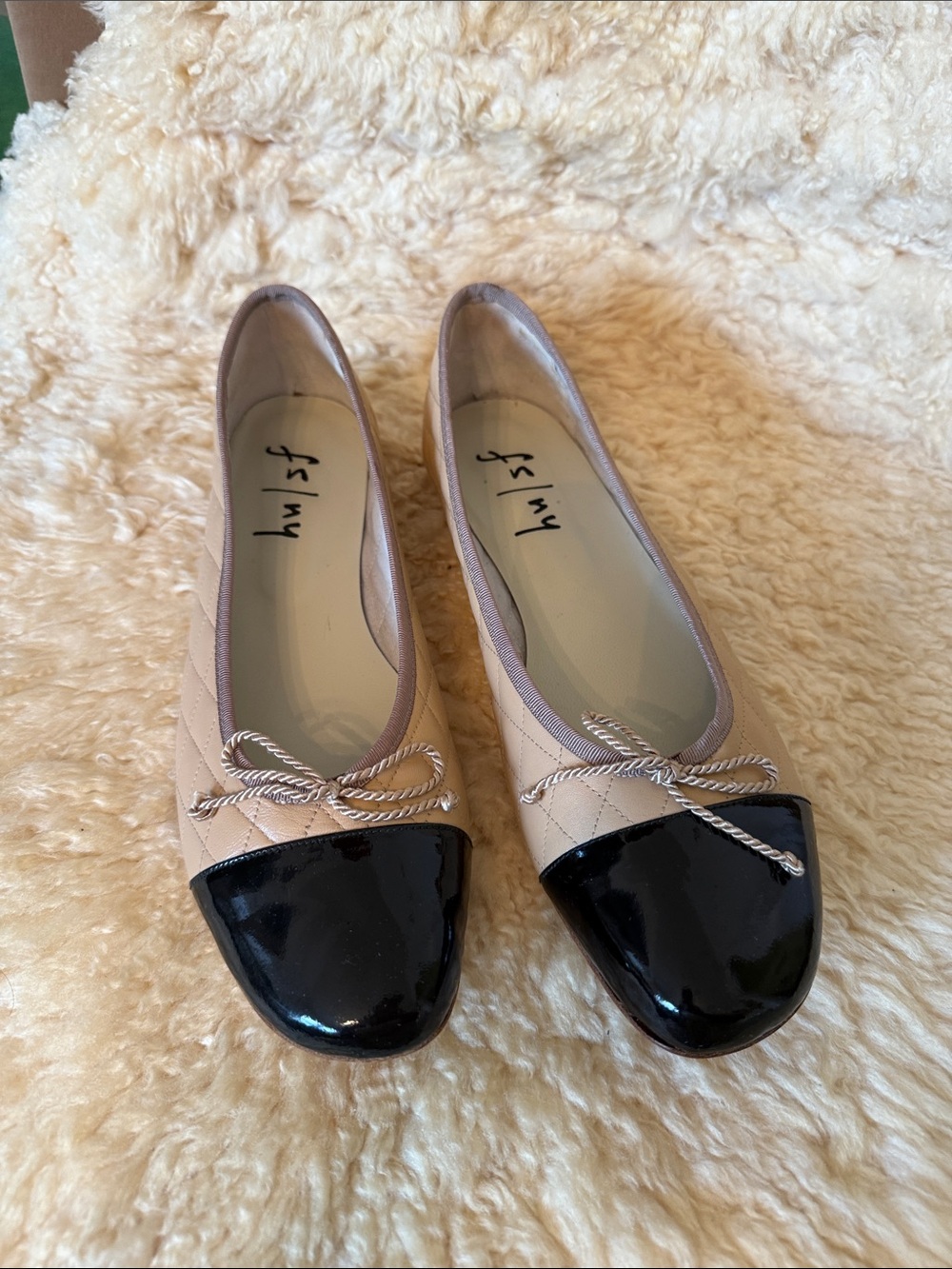 fs/ny soft quilted leather ballet flats